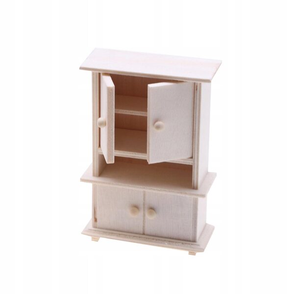 1:12 Holzgarderobe Miniatur für Puppenhaus DIY Basteldekoration