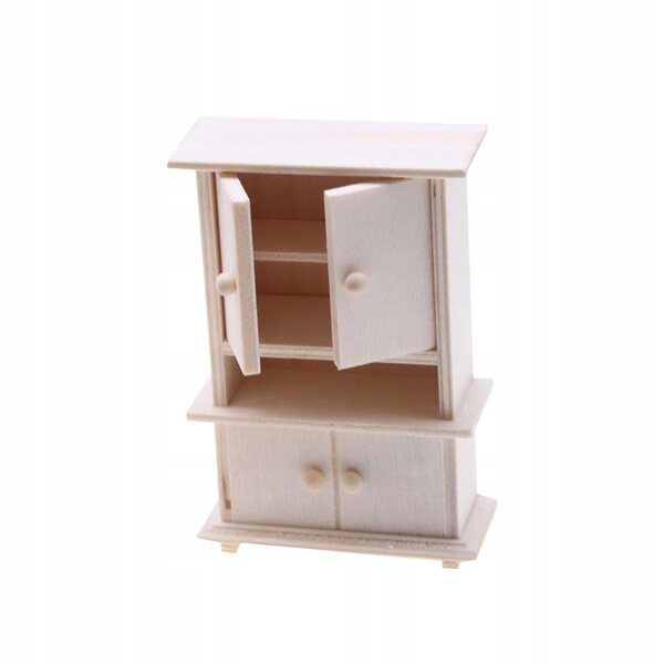 1:12 Holzgarderobe Miniatur für Puppenhaus DIY Basteldekoration