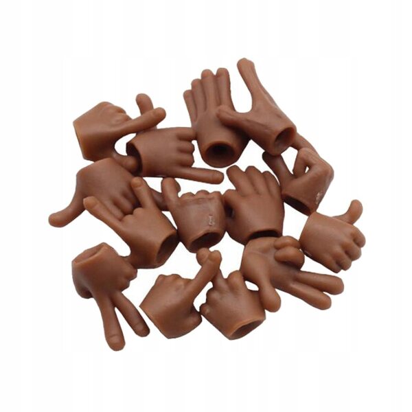 Set 7 Mani Mobili per Bambole 1:12 Accessori Realistici in ABS durevole