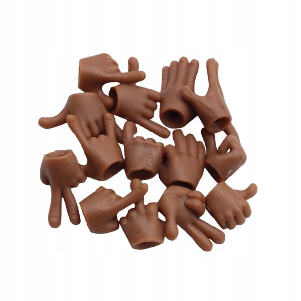 Set 7 Mani Mobili per Bambole 1:12 Accessori Realistici in ABS durevole
