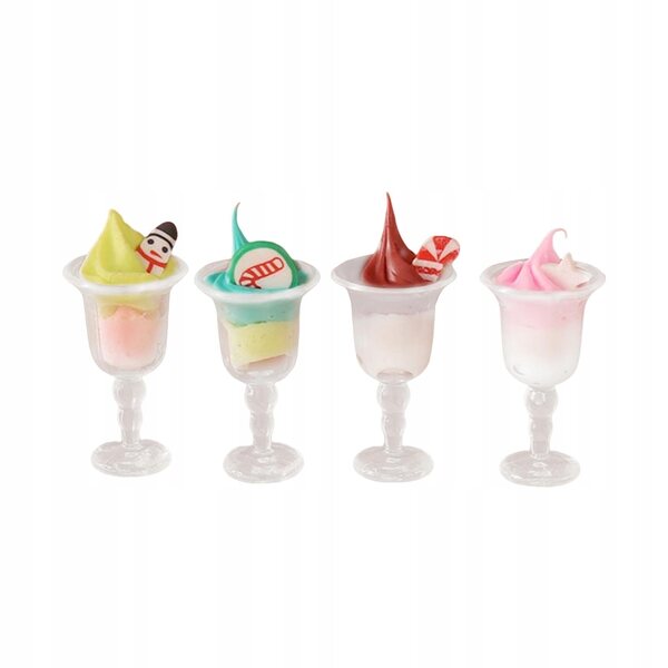 Eiscreme-Miniaturen für Puppenhäuser im Maßstab 1:12, dekoratives Küchenaccessoire
