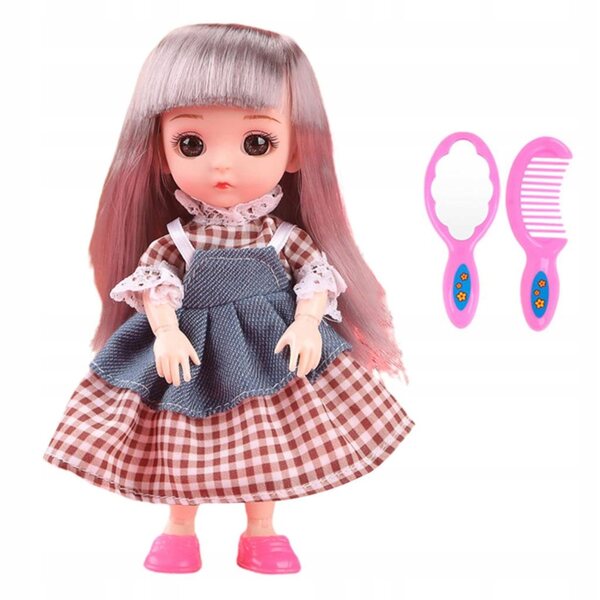 16 cm große Holzpuppe mit 13 beweglichen Gelenken 1/12 Mini Baby für Sammler