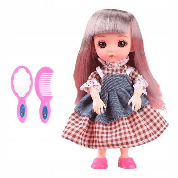 16 cm große Holzpuppe mit 13 beweglichen Gelenken 1/12 Mini Baby für Sammler