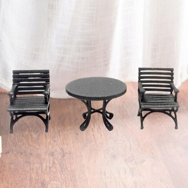 1:87 Meble do domku dla lalek Zagraj w zabawkowe rekwizyty Accs Decor Stół do jadalni Krzesło