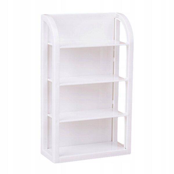 Miniature displayhylde 1:12 hvid til dukkehus og modelfremstilling