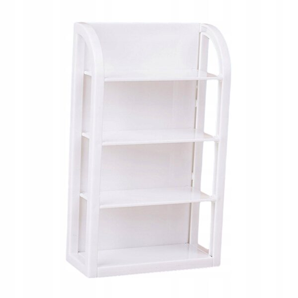 Miniature displayhylde 1:12 hvid til dukkehus og modelfremstilling
