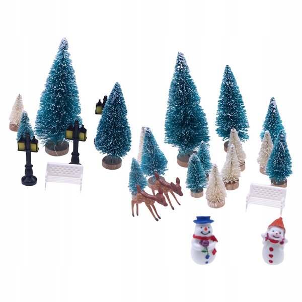 Mini set decorazioni natalizie per casette delle bambole in scala 1:12