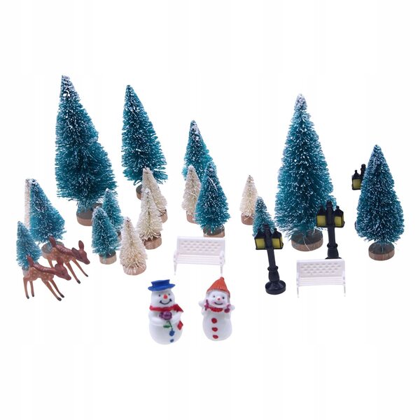 Mini set decorazioni natalizie per casette delle bambole in scala 1:12
