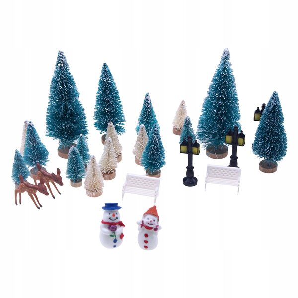 Mini set decorazioni natalizie per casette delle bambole in scala 1:12