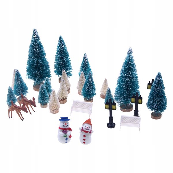 Mini set decorazioni natalizie per casette delle bambole in scala 1:12
