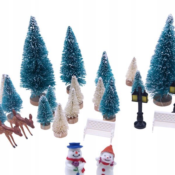 Mini set decorazioni natalizie per casette delle bambole in scala 1:12