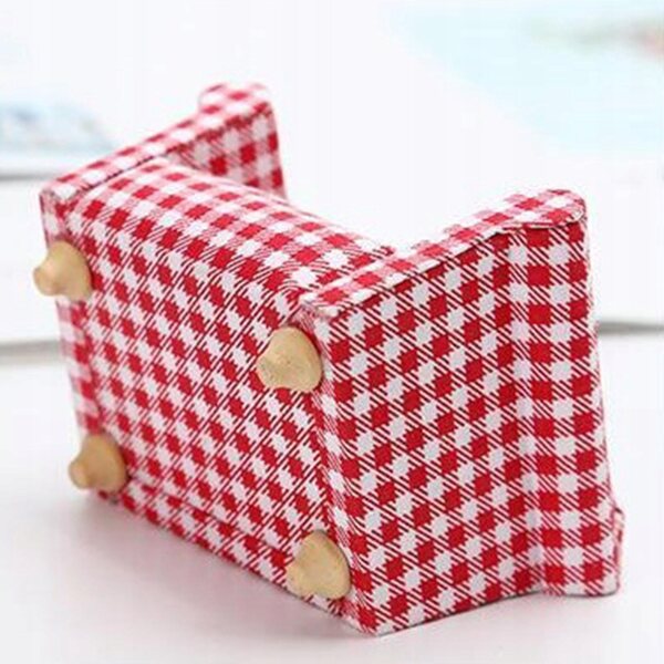 1/12 Skala Miniaturowy domek dla lalek Sofa Fotel, Lalki Dom Meble Kanapa
