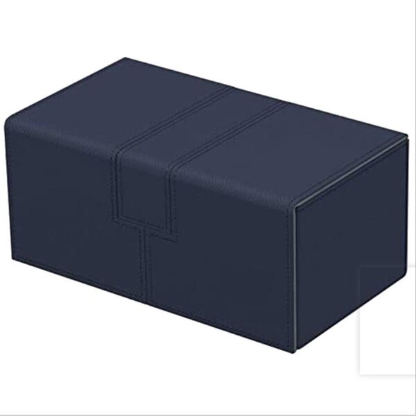 Organizer per Carte da Gioco Collector con 3 Scomparti in PU Azzurro