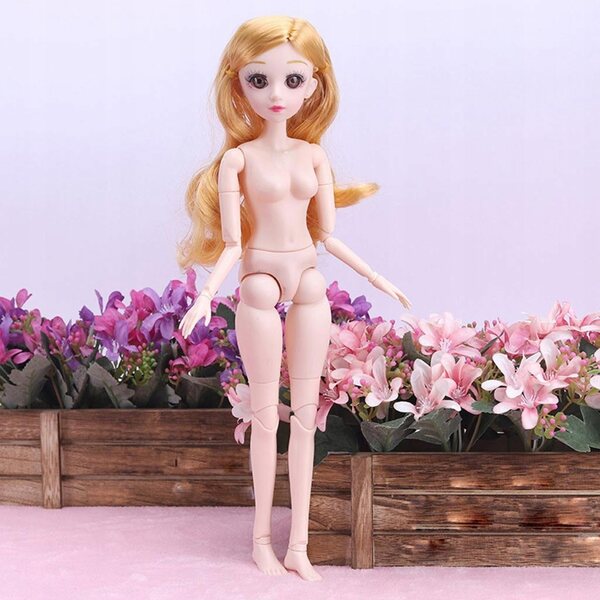 BJD-Puppe 36 cm mit 26 beweglichen Gelenken, nackter Körper für Kinder und Sammler