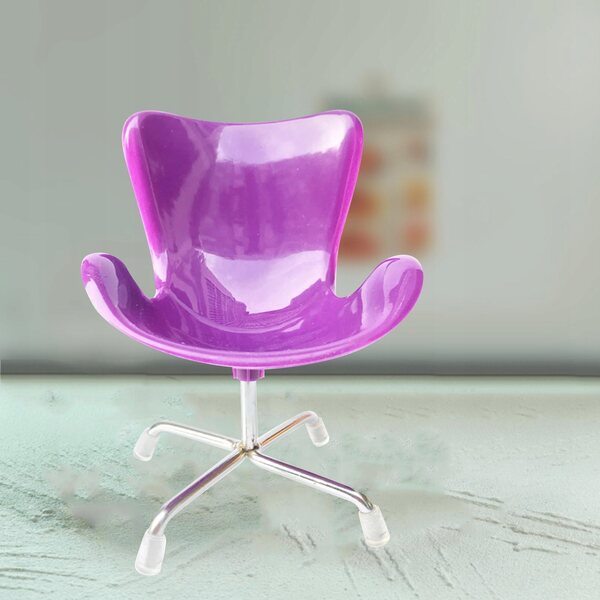 Chaise à l’échelle 1:6 pour maison de poupée, meubles miniatures stables et détaillés