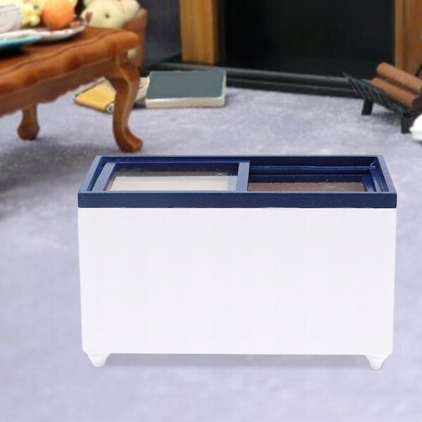 1:12 Puppenhaus-Gefrierschrank-Miniatur, Türen zum Öffnen und realistisches Design