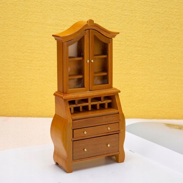 Miniaturowa półka ekspozycyjna do domku dla lalek 1/12 Akcesoria DIY Meble Model Dzieci