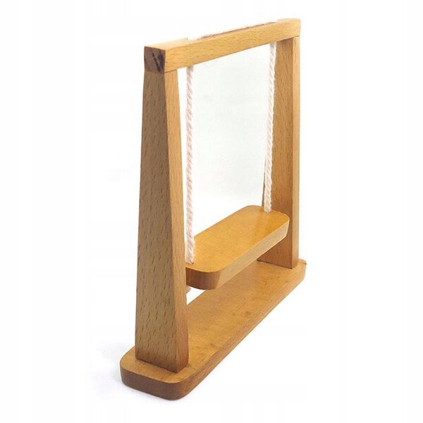 Holzschaukelminiatur für Puppenhäuser 1/12 1/6 – dekoratives Accessoire