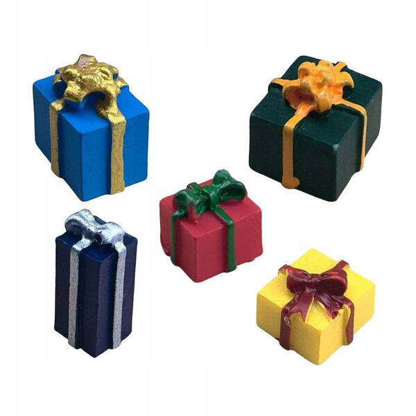 1:12 Puppenhaus-Miniatur-Geschenkbox, 5er-Set