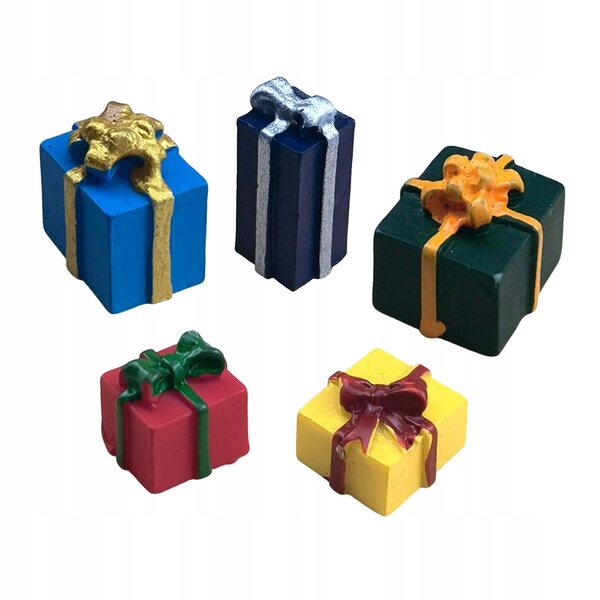 1:12 Puppenhaus-Miniatur-Geschenkbox, 5er-Set