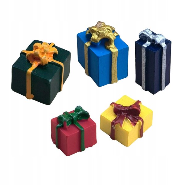 1:12 Puppenhaus-Miniatur-Geschenkbox, 5er-Set