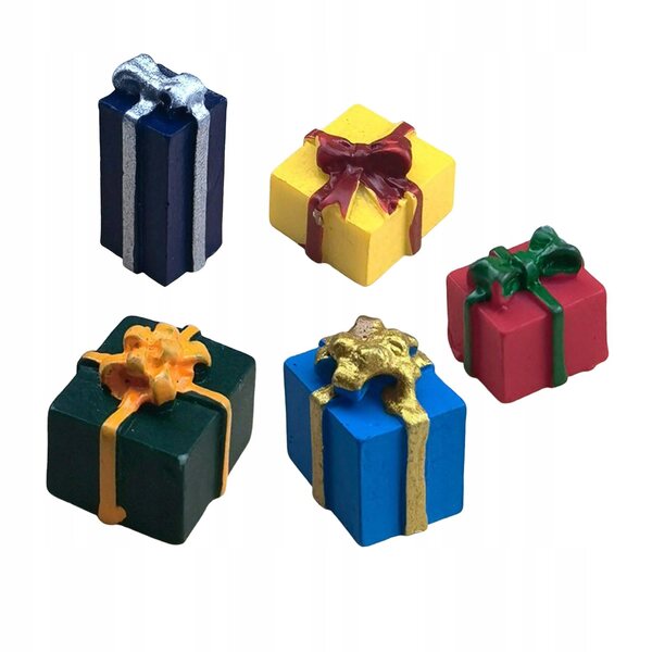 1:12 Puppenhaus-Miniatur-Geschenkbox, 5er-Set