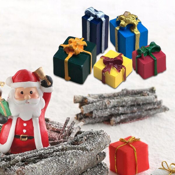 1:12 Puppenhaus-Miniatur-Geschenkbox, 5er-Set
