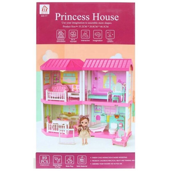 Gazelo Toys Princess House – casa per bambole 55x28x52 cm