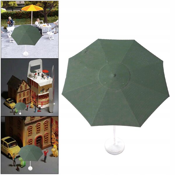 Miniatura Ombrellone Parasole 1:64 per Diorama Modello Calle Modello Resinato