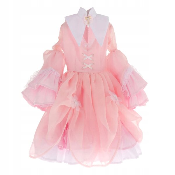 Pink vintage outfit til 1/3 BJD dukker - Let at bære festkjole