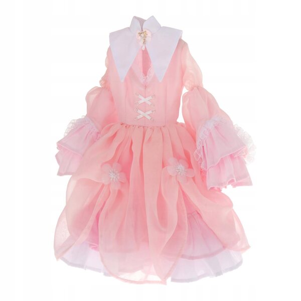 Vestito vintage rosa per bambole BJD 1/3 - Abito da festa facile da indossare
