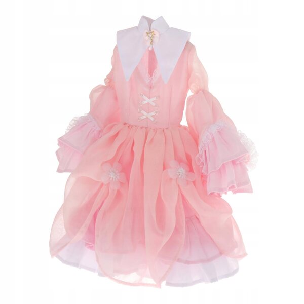 Vestito vintage rosa per bambole BJD 1/3 - Abito da festa facile da indossare