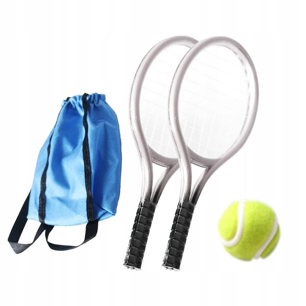 KingLine Puppenhaus-Miniatur-Tennis-Set 1:12 Silber von hoher Qualität