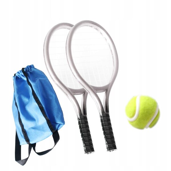 KingLine Puppenhaus-Miniatur-Tennis-Set 1:12 Silber von hoher Qualität