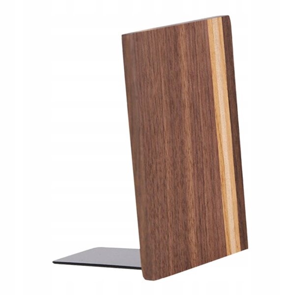 Supporto in legno antiscivolo per libri, organizer robusto e decorativo 15,3x10 cm