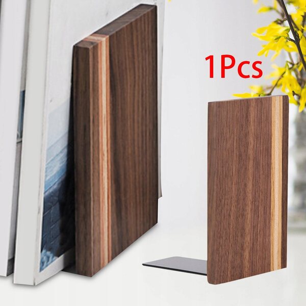 Supporto in legno antiscivolo per libri, organizer robusto e decorativo 15,3x10 cm