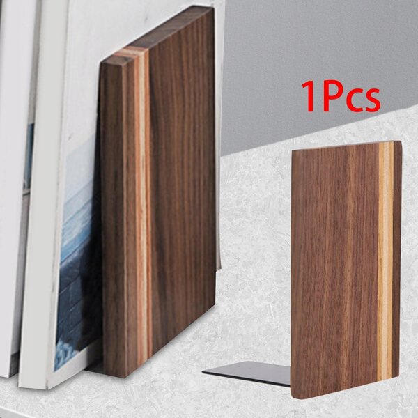 Supporto in legno antiscivolo per libri, organizer robusto e decorativo 15,3x10 cm