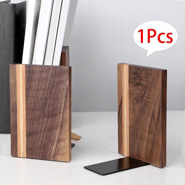 Supporto in legno antiscivolo per libri, organizer robusto e decorativo 15,3x10 cm