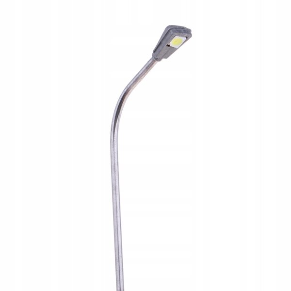 Комплект от 10 1/75 LED улични лампи от стомана за диорами и железопътни пейзажи