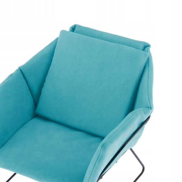Miniatuur bank en fauteuil 1/6 voor modern poppenhuis in fluwelen stof