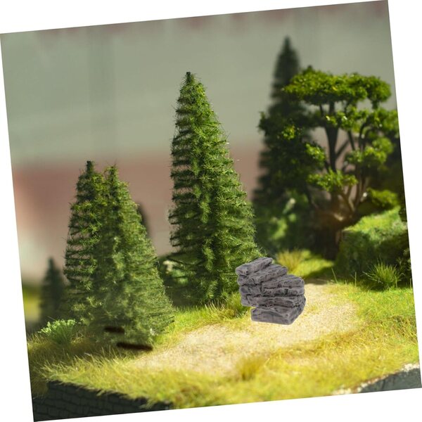iplusmile Gradino Curvo in Pietra Miniatura in Resina per Giardino e Micro Paesaggi