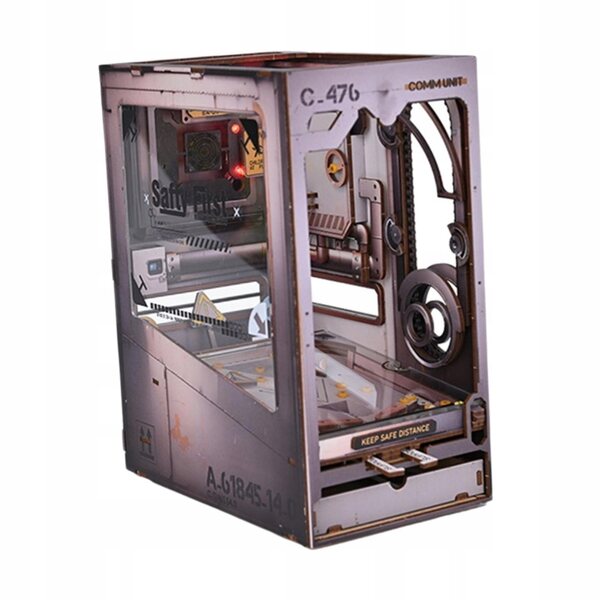 Set Miniatura Casa delle Bambole in Legno con Luce e Supporto Libreria DIY