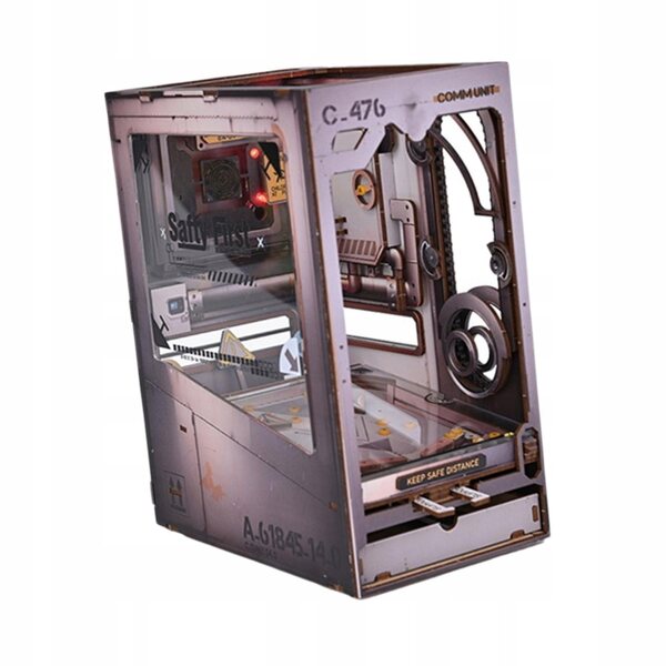Set Miniatura Casa delle Bambole in Legno con Luce e Supporto Libreria DIY