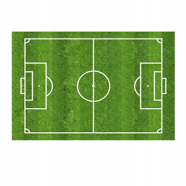 Casa delle bambole Perfeclan in legno verde, 50x80 cm, decorazione sportiva