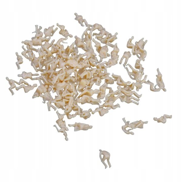 Unbemalte Figuren von Menschen im Maßstab 1:87/100/150/200 zum Modellieren 1,5 cm