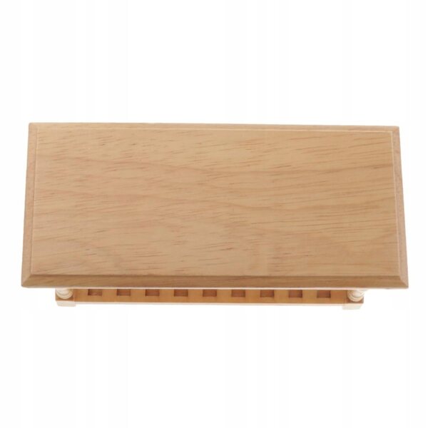 Tavolo in legno naturale per casa delle bambole scala 1/12 - accessorio realistico