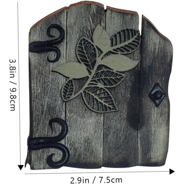 HEMOTON Porta delle Fate in Legno Miniaturizzata per Decorare Alberi e Giardini