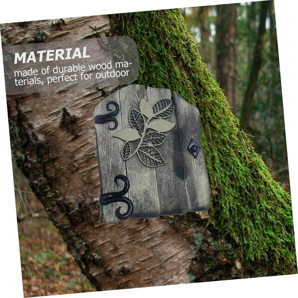 HEMOTON Porta delle Fate in Legno Miniaturizzata per Decorare Alberi e Giardini