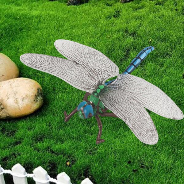 Miniatura Figurina Libellula in ABS Realistica per Decorazione e Gioco Educativo