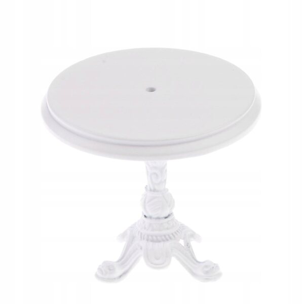 Set Miniature Mobili da Sala da Pranzo in Metallo Scala 1:12 Bianco
